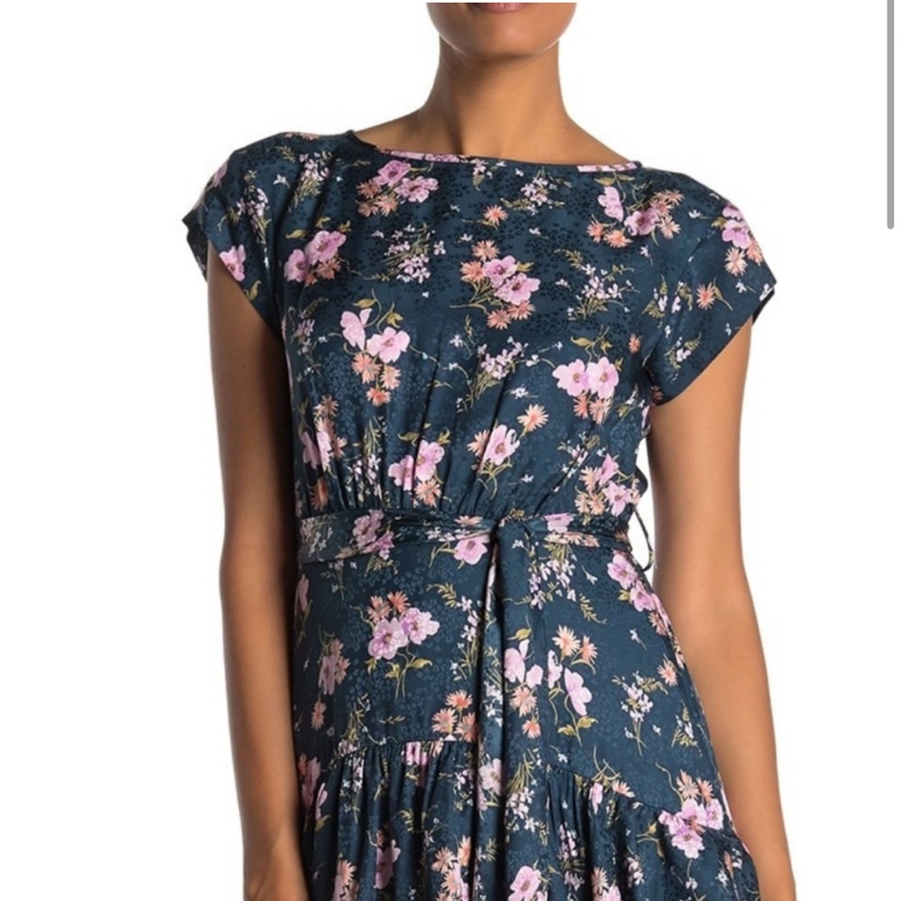 Rebecca Taylor Emilie Ruffled Silk Floral Dress - Picture 3 of 10